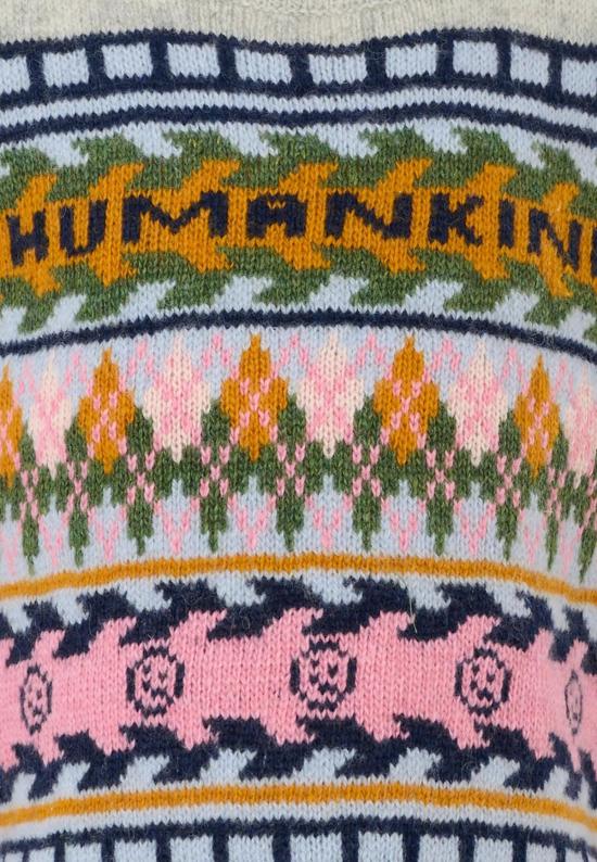  [키즈] 몰로 풀오버 베스트 스웨터, 자카드 패턴, 멀티컬러 - MOLO