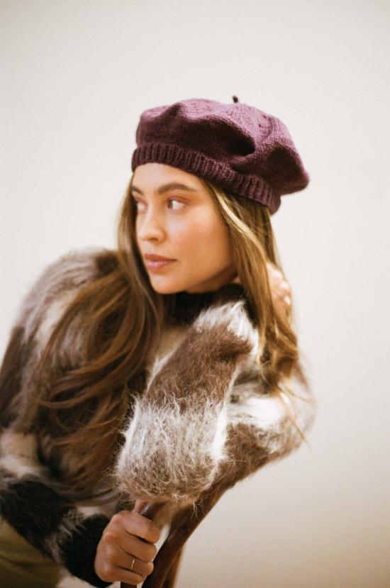  마리아 스탠리 모자 코튼 베레모