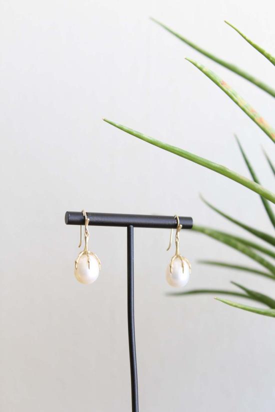  아네트 페르디난센 이어링 진주 알 장식 스몰 클로 - ANNETTE FERDINANDSEN