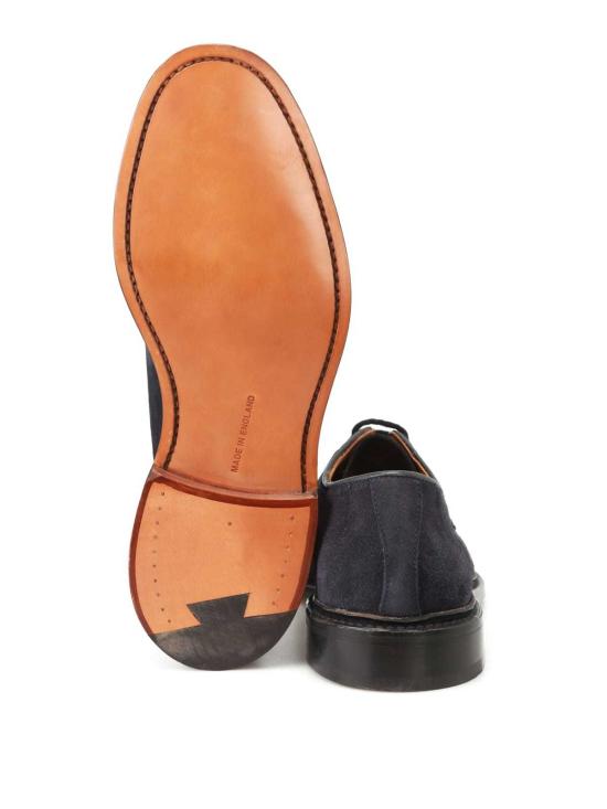  트리커즈 드레스 슈즈 트리커스 로버트 플레인 더비 카스토리노 스웨이드 더비 네이비 - TRICKERS