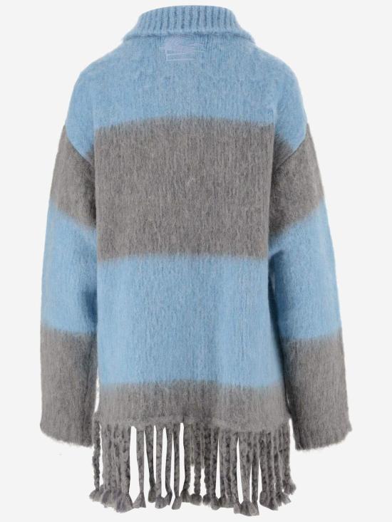  에트로 스웨터 프린지 스트라이프 롱  레드 - ETRO