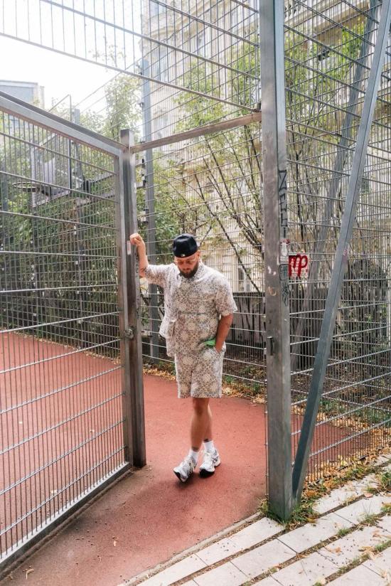  Guillermo Bravo 셔츠 기예르모 브라보 비대칭 반팔 버튼다운 셔츠 - GUILLERMO BRAVO