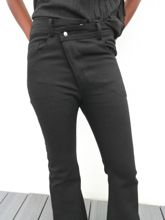  콜리나 스트라다 데님 팬츠 Collina Strada Ineduale 팬츠 블랙 - COLLINA STRADA