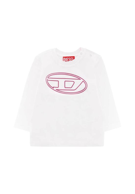  [키즈] 디젤 트레이닝 상의 티셔츠 화이트