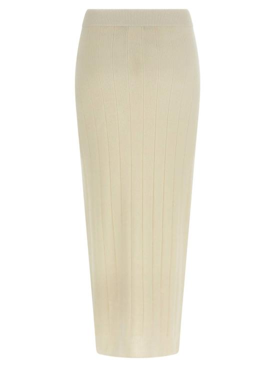  막스마라 미디 스커트 막스 마라 산테 스커트 화이트 - MAX MARA