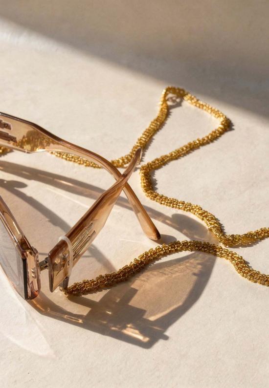  IKKIVI 안경 이키비 골드 비즈 선글라스 체인 옐로우 - OTHER BRANDS