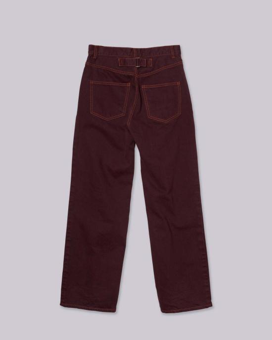  사야카 다비스 뉴욕 데님 팬츠 사야카 데이비스 뉴욕 스트레이트 레그 데님 상그리아 - SAYAKA DAVIS NEW YORK