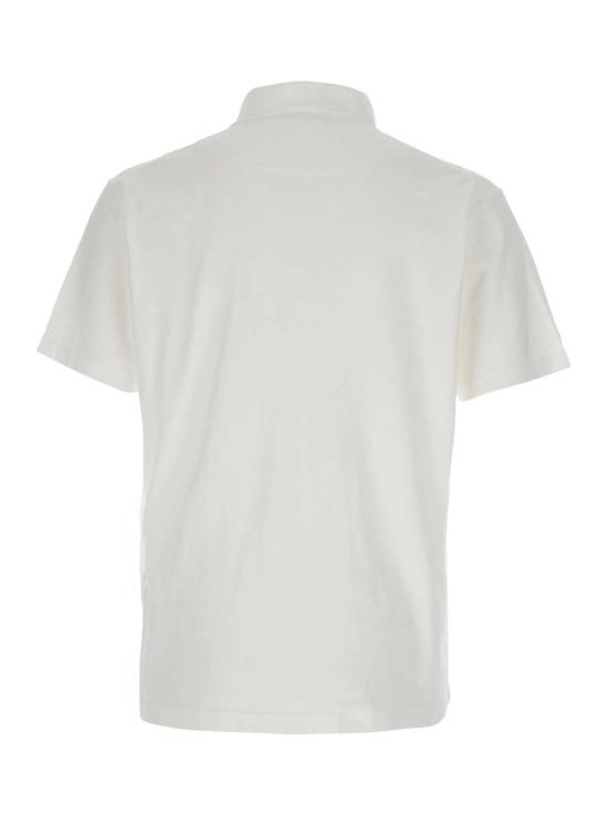  스톤 아일랜드 폴로 티셔츠 폴로 셔츠 화이트 - STONE ISLAND