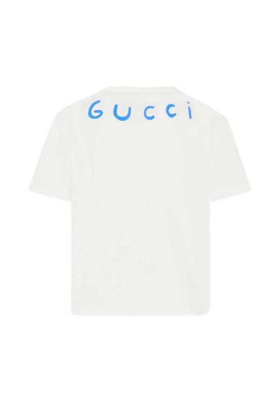  [키즈] 구찌 트레이닝 상의 아동용  티셔츠 화이트 - GUCCI