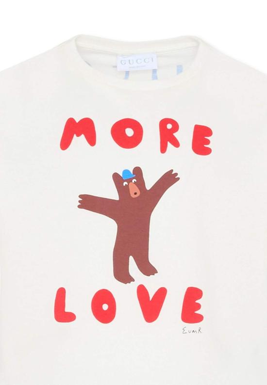  [키즈] 구찌 트레이닝 상의 아동용  티셔츠 화이트 - GUCCI