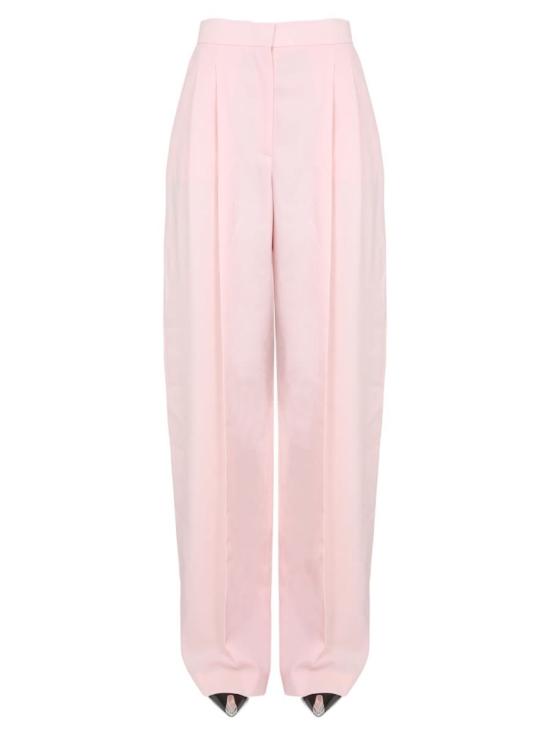  알렉산더 맥퀸 스트레이트 팬츠 와이드 레그 팬츠 핑크
