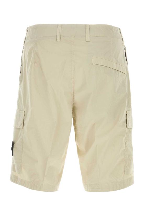  스톤 아일랜드 숏팬츠 스트레치 코튼 버뮤다 쇼츠 샌드 - STONE ISLAND