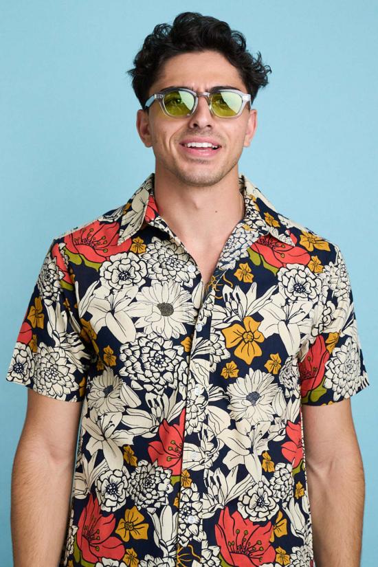  DUSHYANT. 반팔 셔츠 두샨트. 핸드스크린 프린팅 일본 - OTHER BRANDS