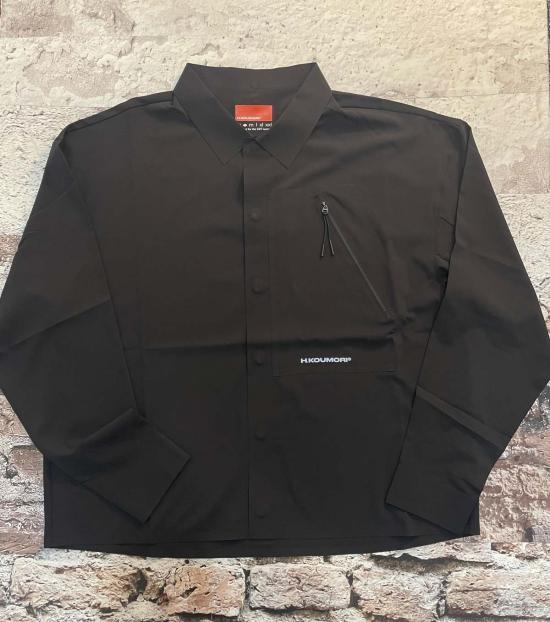  Hermanos Koumori 셔츠 헤르마노스 쿠모리 라이트 오버 셔츠 블랙