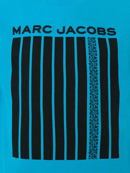  [키즈] 마크제이콥스 트레이닝 상의 마크 제이콥스 로고 티셔츠 라이트 블루 - MARC JACOBS