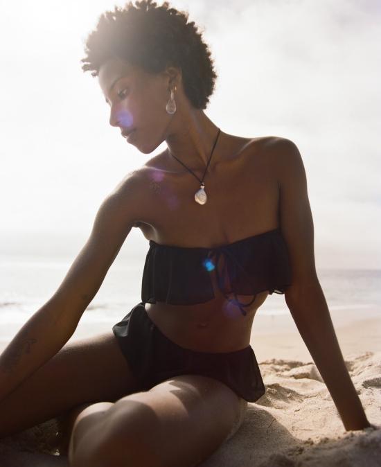  마레 퍼페투아 비키니 수영복 마레 페르페투아 노스탤지아 탑 제트 블랙 - MARE PERPETUA