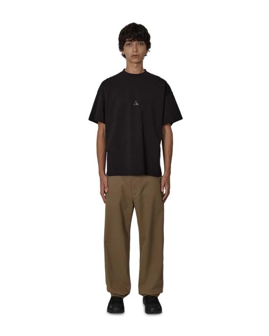  로아 반팔 티셔츠 로고 오가닉 티셔츠 블랙 - ROA