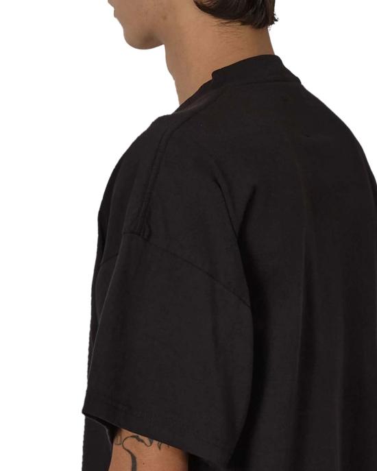  로아 반팔 티셔츠 로고 오가닉 티셔츠 블랙 - ROA