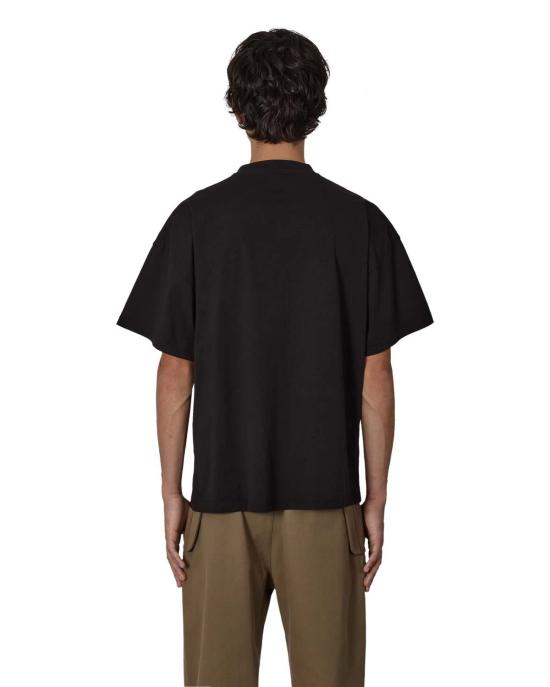  로아 반팔 티셔츠 로고 오가닉 티셔츠 블랙 - ROA