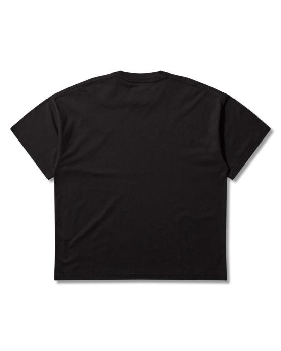  로아 반팔 티셔츠 로고 오가닉 티셔츠 블랙 - ROA