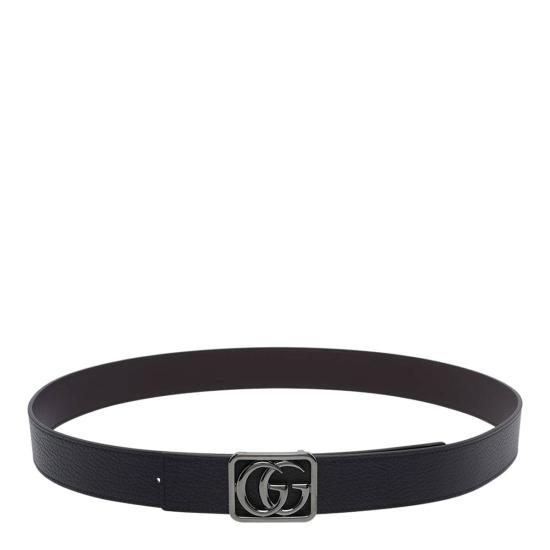  구찌 가죽 벨트 리버서블 GG 마몬트  블랙