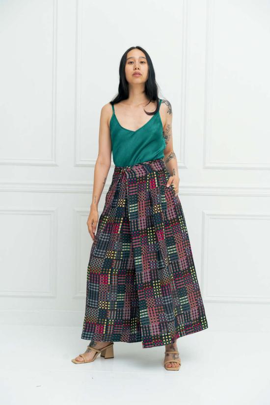  RUJUTA SHETH 스트레이트 팬츠 루주타 셰스 프리다 팬츠 나이트 루빅스 프린트 - OTHER BRANDS