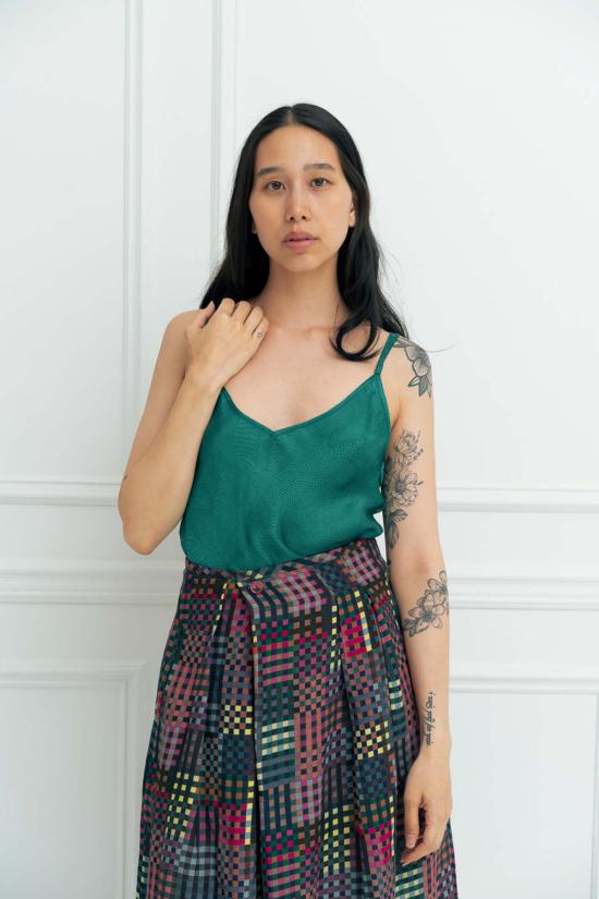  RUJUTA SHETH 스트레이트 팬츠 루주타 셰스 프리다 팬츠 나이트 루빅스 프린트 - OTHER BRANDS