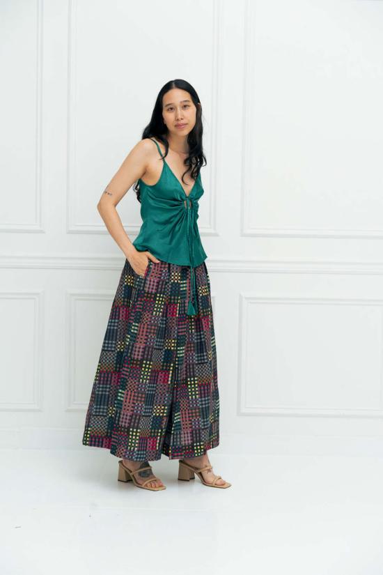  RUJUTA SHETH 스트레이트 팬츠 루주타 셰스 프리다 팬츠 나이트 루빅스 프린트 - OTHER BRANDS