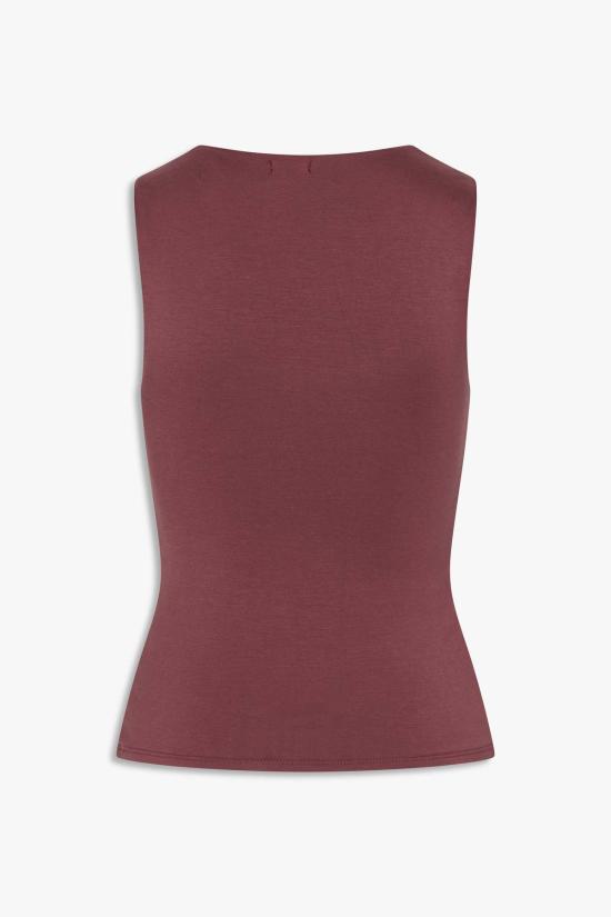  저스트 블랙 데님 블라우스 민소매 탱크탑 - JUST BLACK DENIM