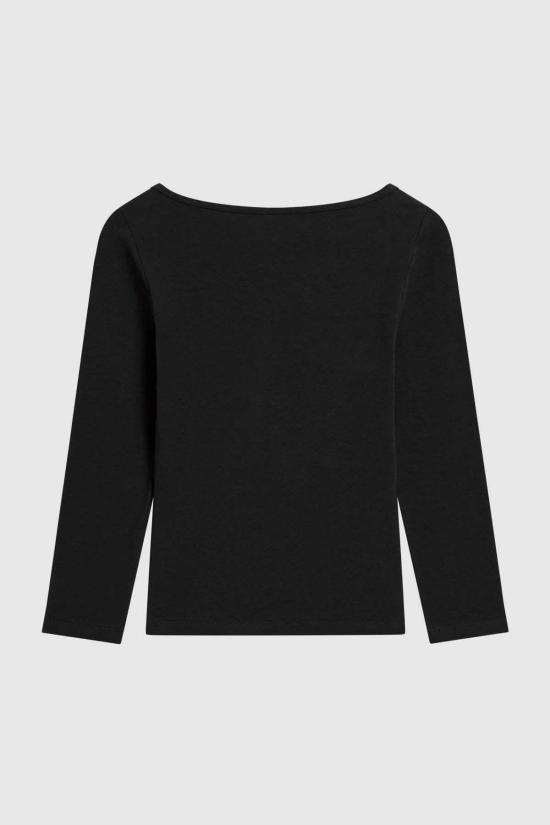  세인트아그니 긴팔 티셔츠 세인트 아그니 소프트 저지 발레리나  블랙 - ST.AGNI