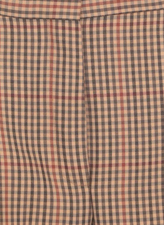  드리스 반 노튼 스트레이트 팬츠 드리스 반 노텐 체크 주름 팬츠 브라운 - DRIES VAN NOTEN