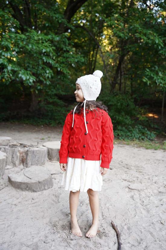  지지 니트웨어 가디건 Gigi 니트웨어 버블 카디건 미니 - GIGI KNITWEAR