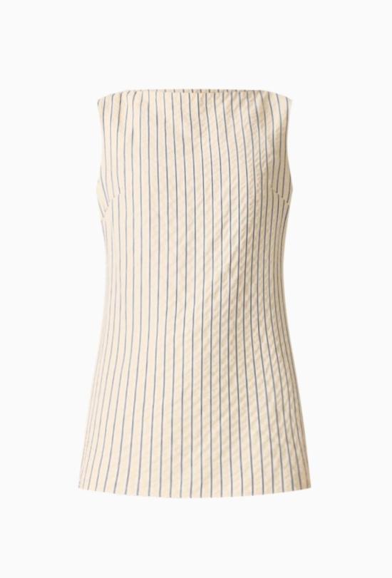  큐래 블라우스 쿠라에 칼레아 탑 베이지/화이트 - CURAAE