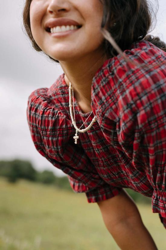  누데이 컬렉션 목걸이/팬던트 눈데이 컬렉션 실버 스팽글 목걸이 - NOONDAY COLLECTION