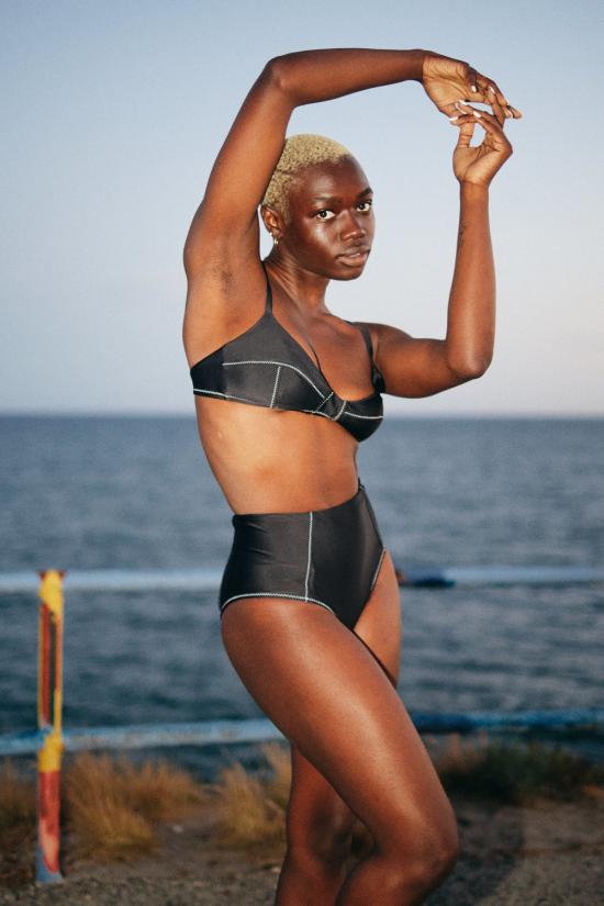  갈라마르 비키니 수영복 Galamaar Simone 레트로 탑 느와르 지그 - GALAMAAR