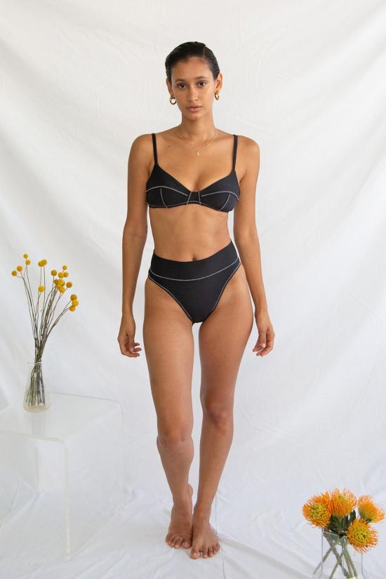  갈라마르 비키니 수영복 Galamaar Simone 레트로 탑 느와르 지그 - GALAMAAR