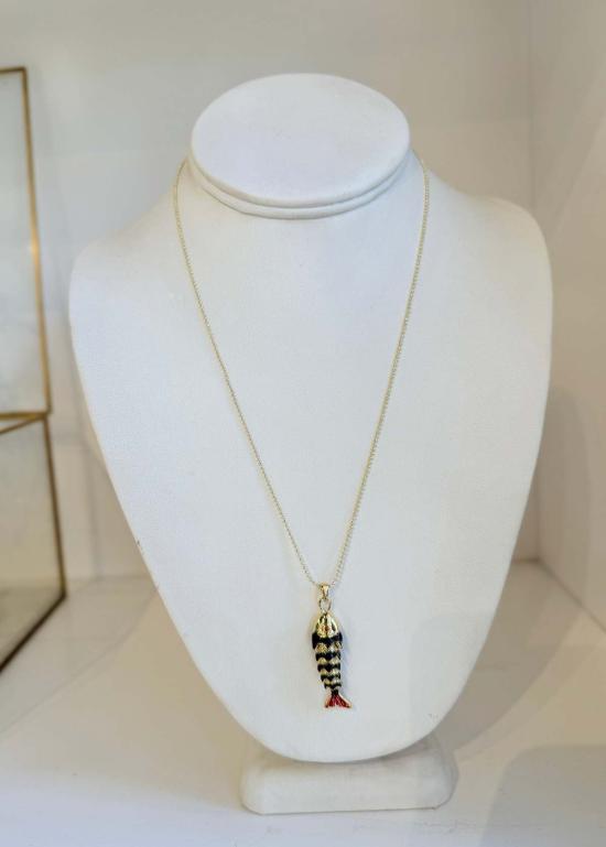  레이디버드 목걸이/팬던트 무당벌레 물고기 모양 펜던트 목걸이 - LADYBIRD