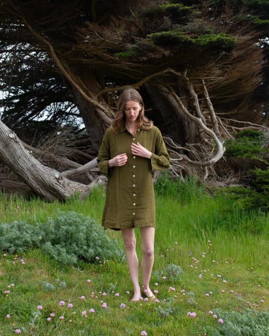  Honest Cotton 숏 원피스 어니스트 코튼 반팔 셔츠 드레스 - OTHER BRANDS