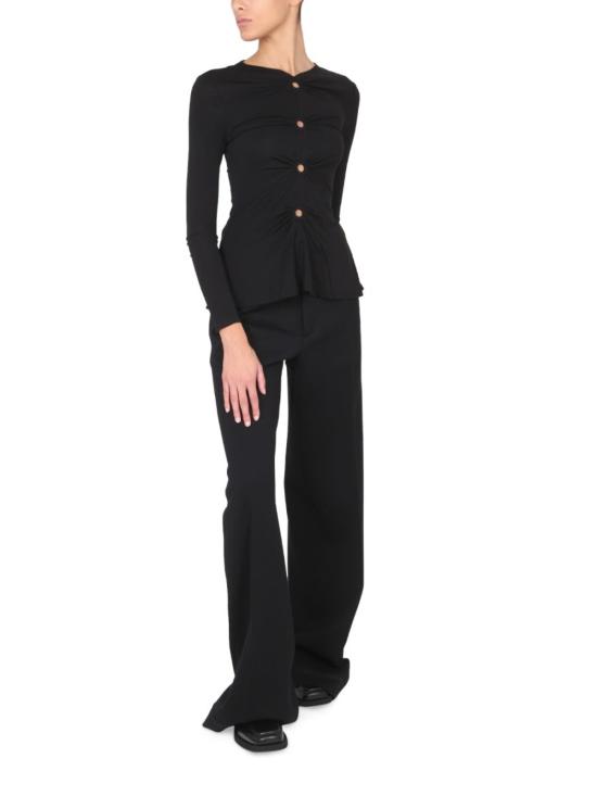  프로엔자슐러 블라우스 프로엔자 슐러 화이트 라벨 매트 크레이프 탑 블랙 - PROENZA SCHOULER