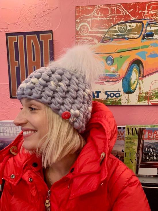  Mischa Lampert 모자 미샤 램퍼트 스노우 비니 폼스터 + Arctic Xl Pom - OTHER BRANDS