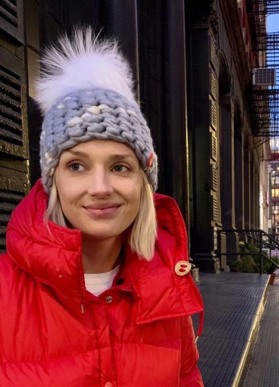  Mischa Lampert 모자 미샤 램퍼트 스노우 비니 폼스터 + Arctic Xl Pom