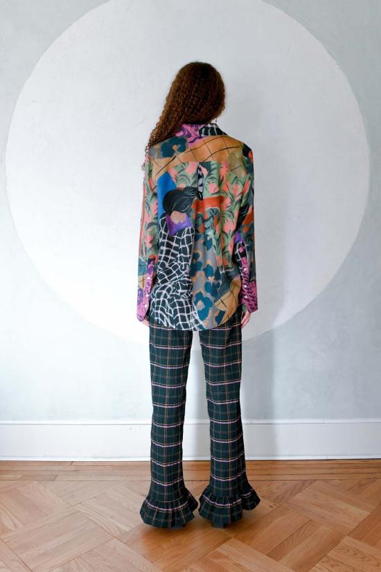  Untitled in Motion 스트레이트 팬츠 무제 In Motion 칼럼 팬트 - UNTITLED IN MOTION