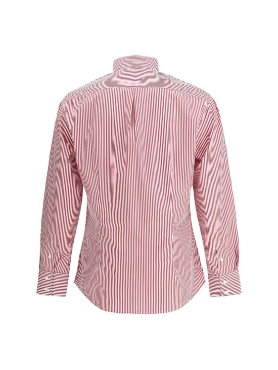  브루넬로 쿠치넬리 긴팔 셔츠 스트라이프 긴팔 면 - BRUNELLO CUCINELLI