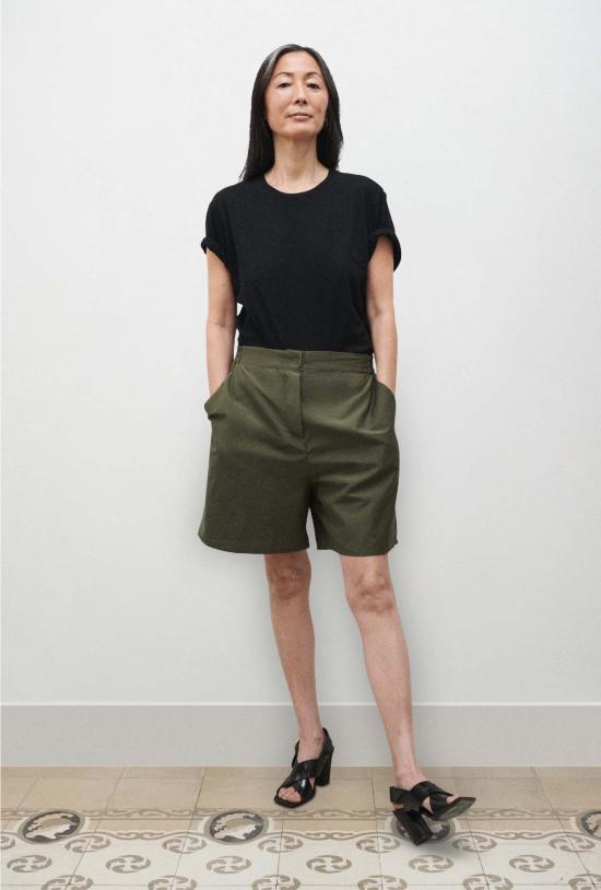  실크 런드리 바디수트 티셔츠 블랙 - SILK LAUNDRY