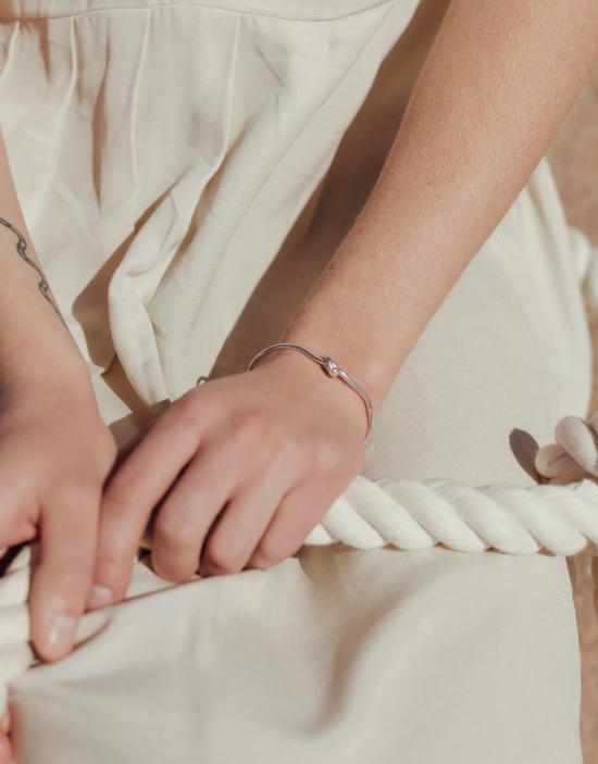  클레드 바디 주얼리 싱글 로프 후크 팔찌 - CLED