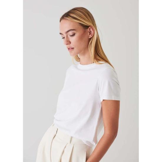  Patrick Assaraf 반팔 티셔츠 패트릭 아사라프 SS 아이코닉 피티드 크루 티셔츠 화이트 - PATRICK ASSARAF