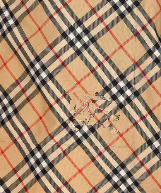  버버리 코트 체크 후드 케이프 샌딥체크 - BURBERRY