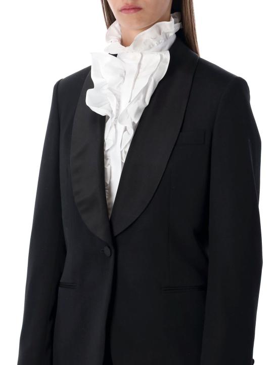  랄프 로렌 수트 자켓 서튼 슬림 그레인 드 푸드르 턱시도 재킷 블랙 - RALPH LAUREN