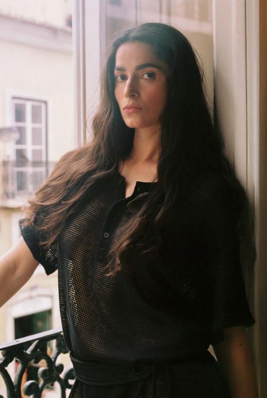  질 로드리게즈 롱 원피스 길 로드리게스 그리드 메쉬 롱 튜닉 - GIL RODRIGUEZ