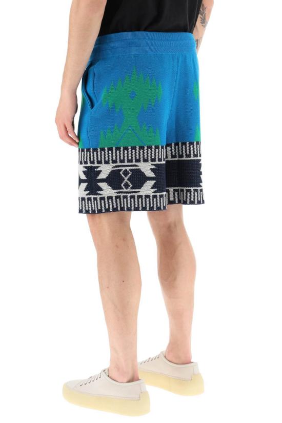  알라누이 숏팬츠 코튼 피케 아이콘 버뮤다 쇼츠 멀티컬러 - ALANUI